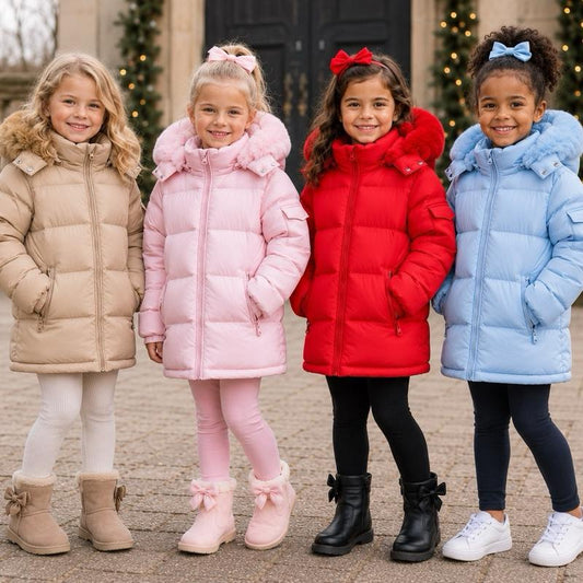 Ginger Ivy: Infinity Faux Fur Hooded Coat unisex for boys or girls age 1-10 years