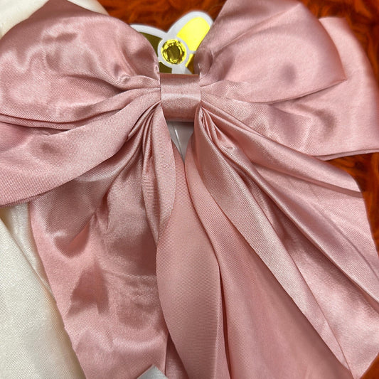 Ginger Ivy viral SATIN fashion hair bow on a clip