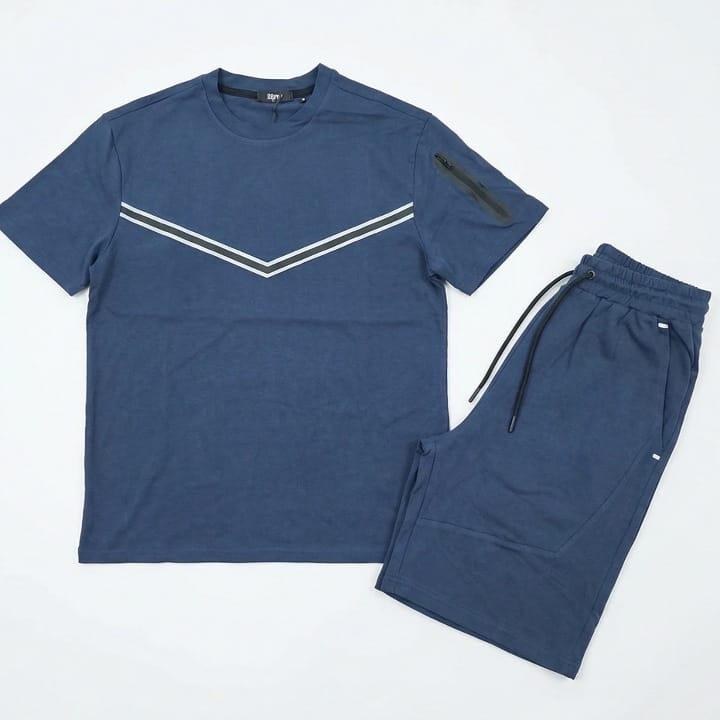 Ginger Ivy: VINNY V arrow feature reflective detailing top and shorts summer outfit for boys 2-14 years KZ3605