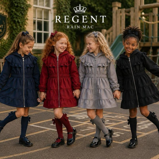 GINGER IVY: REGENT Mac Stylish Hooded lightweight jacket mac for girls