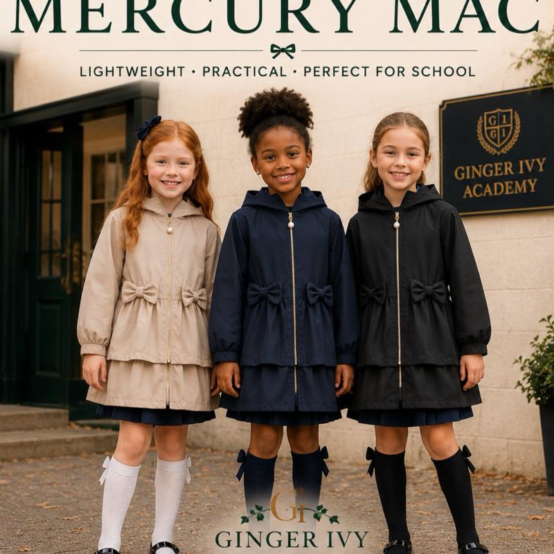 Ginger Ivy: MERCURY mac with double bow feature age 4-14 years