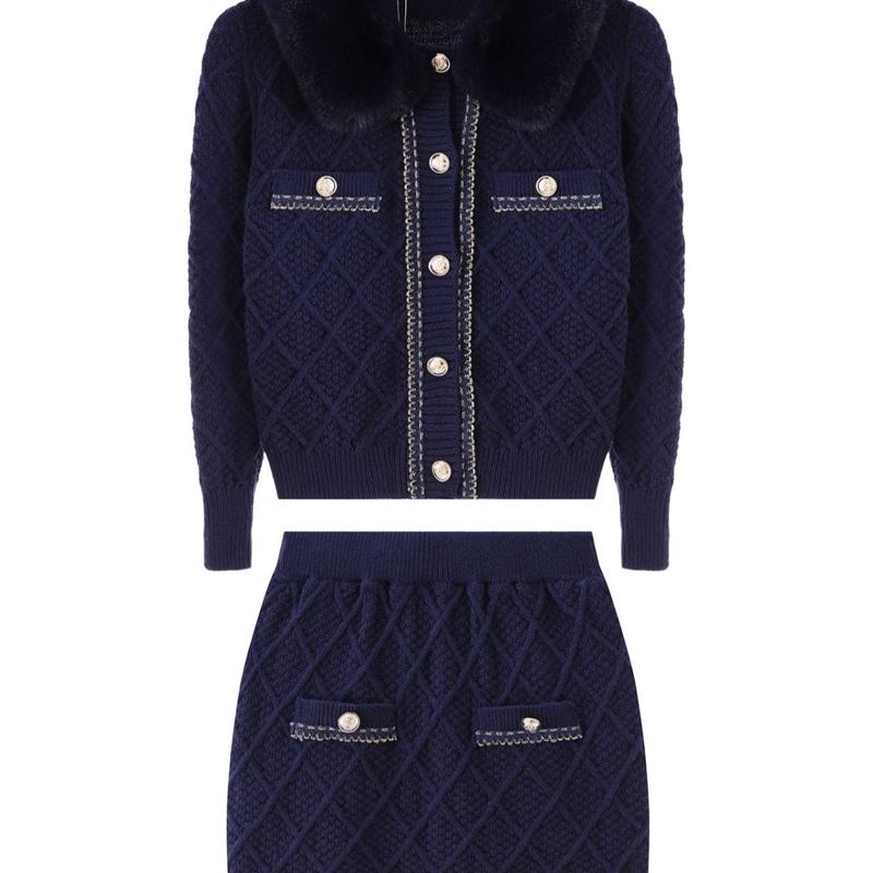 Ginger Ivy: JACKIE cardigan with faux fur collar and skirt suit Kids outfit 2-12 years (4244)