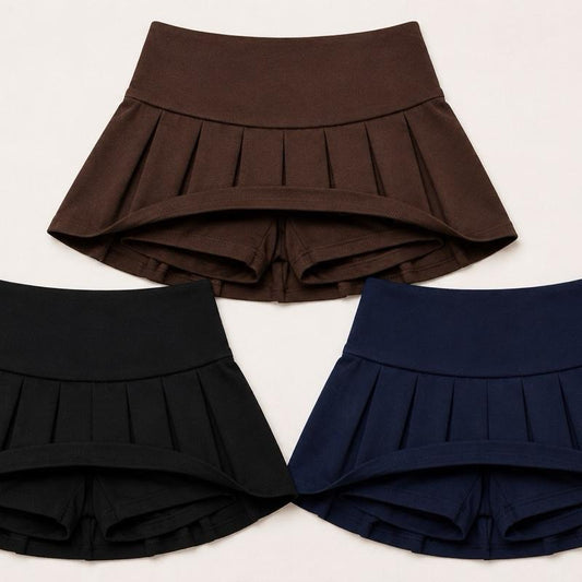 Ginger  Ivy: PORTSMOUTH pleated skort skirt with shorts under it age 8-16 years