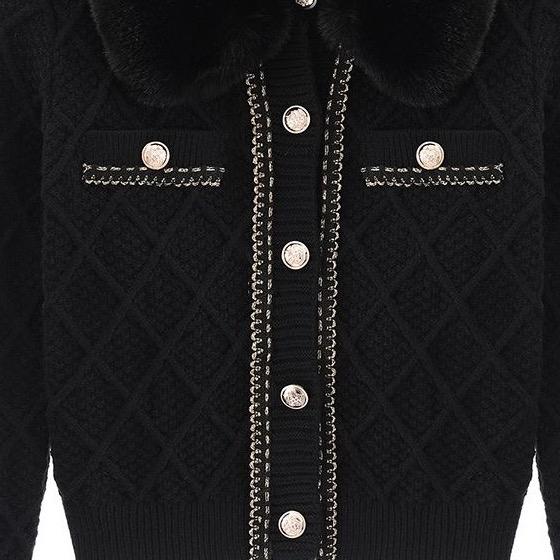 Ginger Ivy: JACKIE cardigan with faux fur collar and skirt suit Kids outfit 2-12 years (4244)