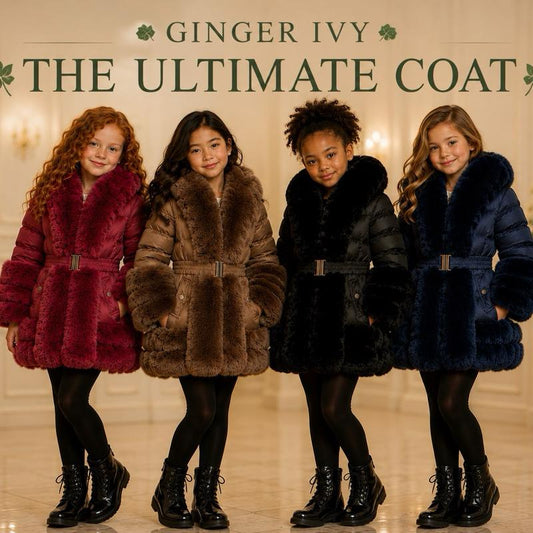 Ginger Ivy: Ultimate Faux Fur Padded Kids Coat - Stylish & Cozy Winter Wear with Pockets for Infants to Juniors - Six Color Options