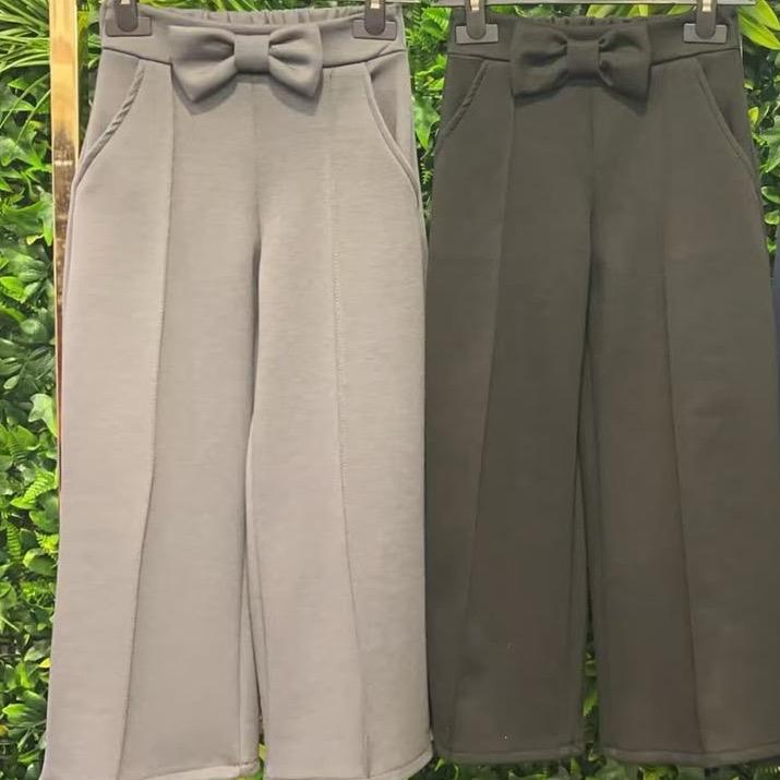 Ginger Ivy WARWICK Bow Wide Leg Trousers for Girls - Stylish and Comfortable School Uniform