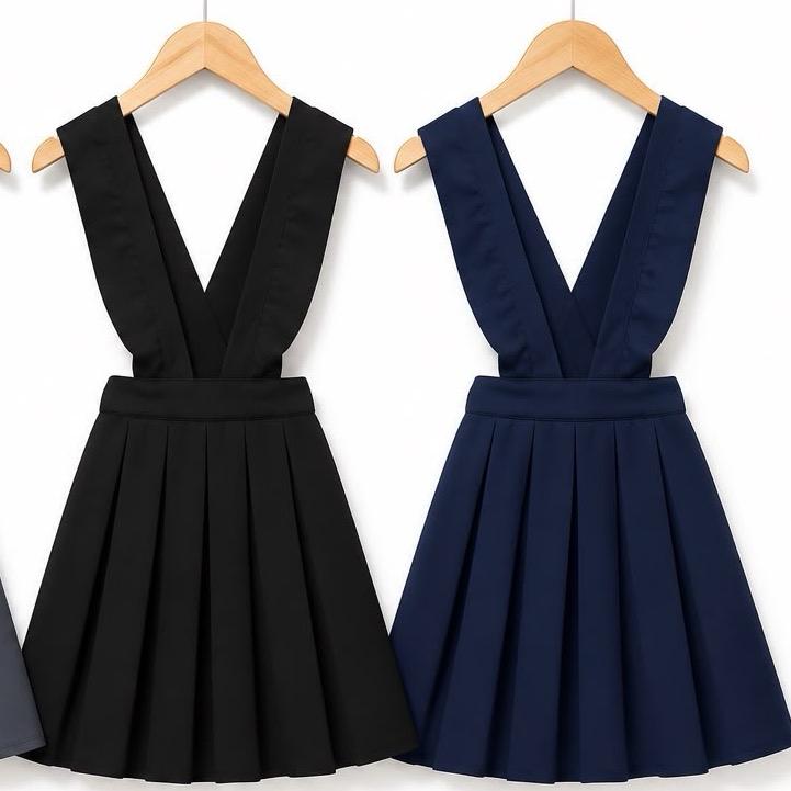 Ginger Ivy: CORNWALL crossover pinafore pleated skirt dress for school 4-14 years