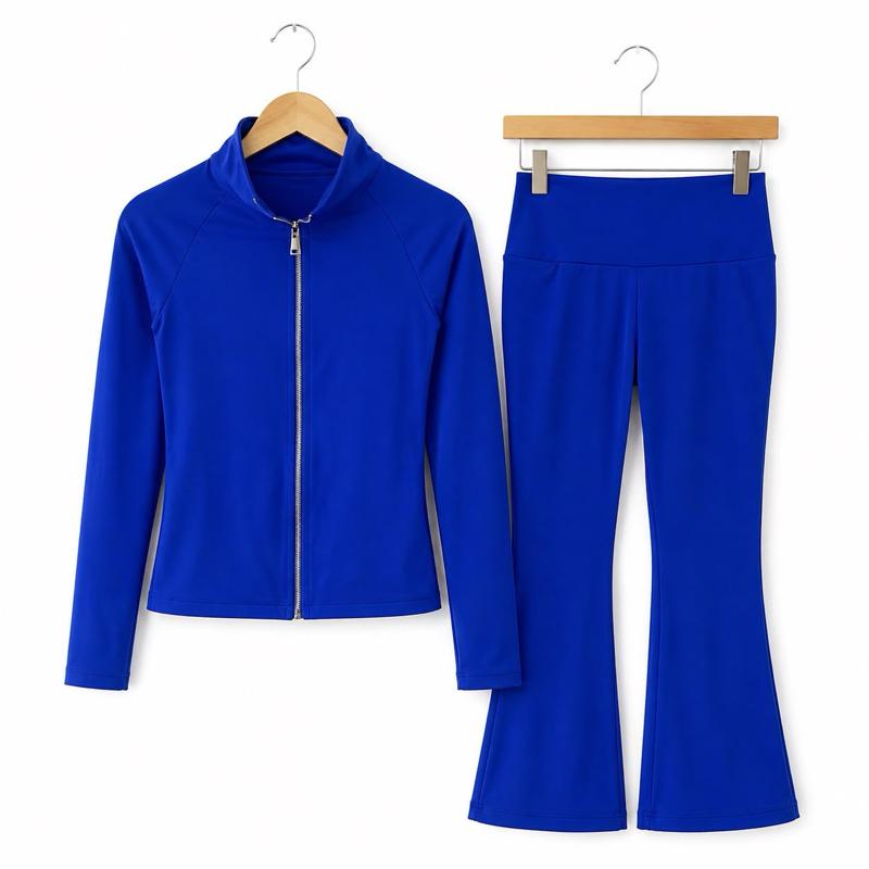 Ginger Ivy: FELICITY FLARE FASHION GYM SET with feature zip design Girls upto age 14