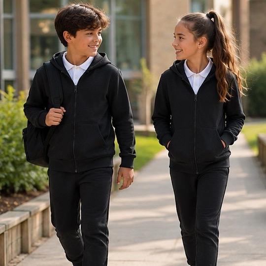 Ginger Ivy HODDIE BASIC Zip Front Jacket and Joggers unisex tracksuit Set perfect school