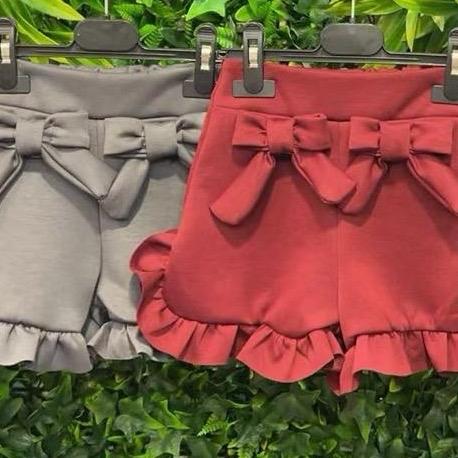 Ginger Ivy BEACON Bow School SHORTs with Double Bows for Girls - Perfect for School Uniforms 2-16 years