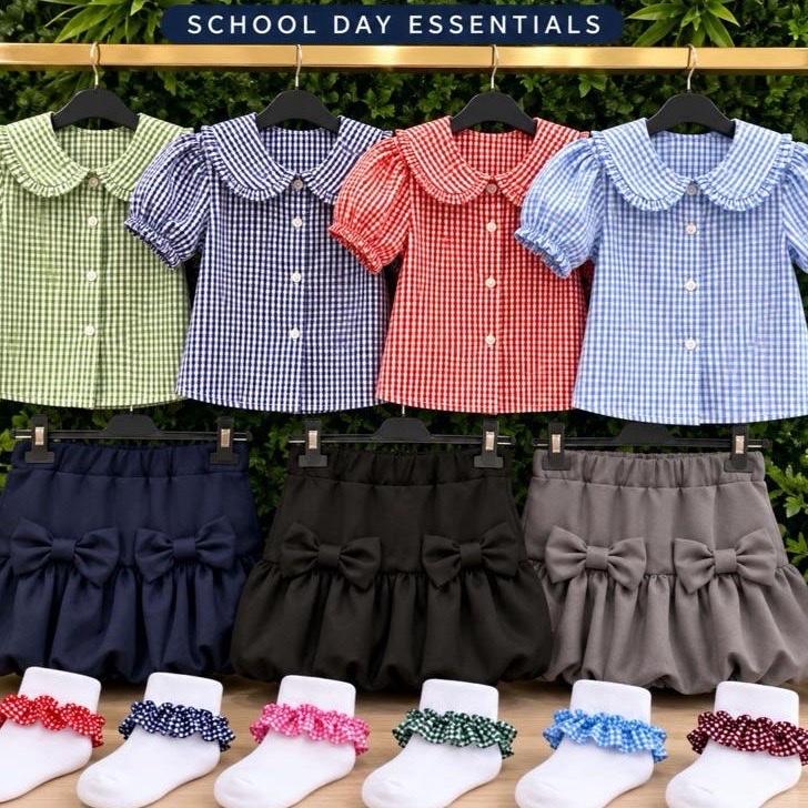 Ginger Ivy COLLINS CHECK Classic Check gingham SHIRT blouse for school