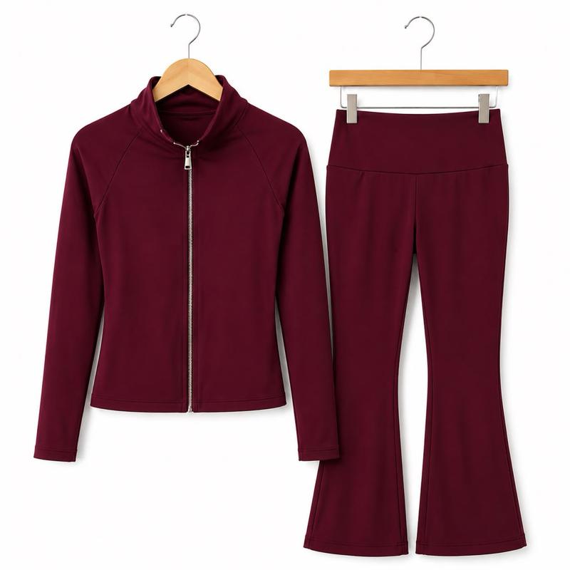 Ginger Ivy: FELICITY FLARE FASHION GYM SET with feature zip design Girls upto age 14