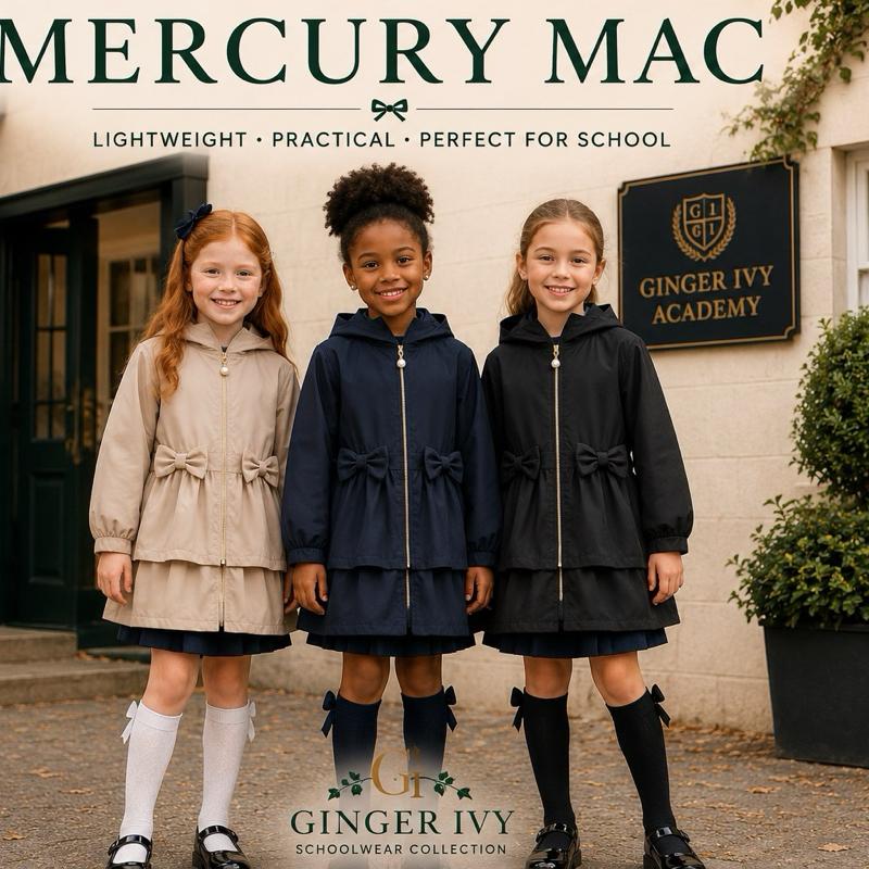 Ginger Ivy: MERCURY mac with double bow feature age 4-14 years