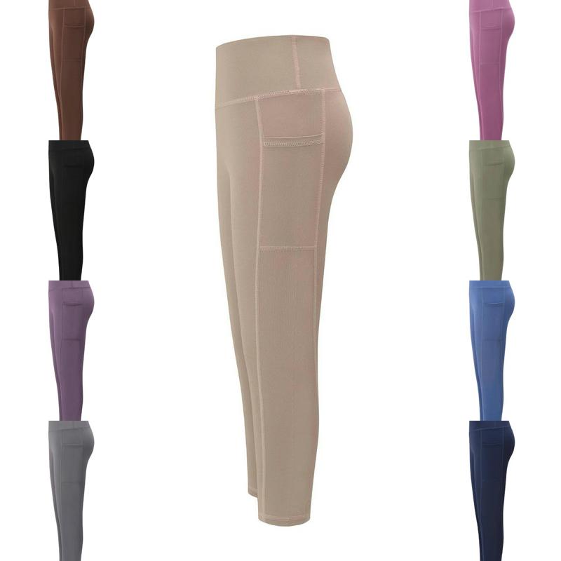 Ginger Ivy POCKET active leggings with side pocket and stitching feature 3/4 up to 13/14 years kids sizes
