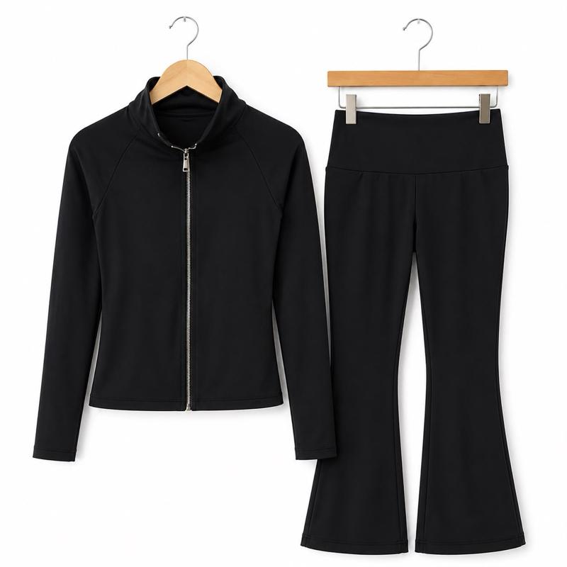 Ginger Ivy: FELICITY FLARE FASHION GYM SET with feature zip design Girls upto age 14