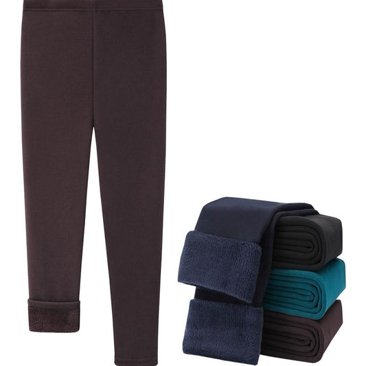 Ginger Ivy: Fleece lining leggings strech fabric size range is 5/6 upto 11/12 years