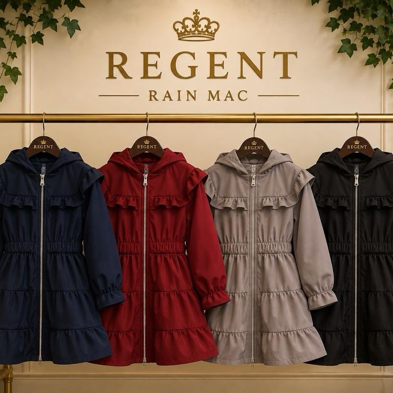 GINGER IVY: REGENT Mac Stylish Hooded lightweight jacket mac for girls