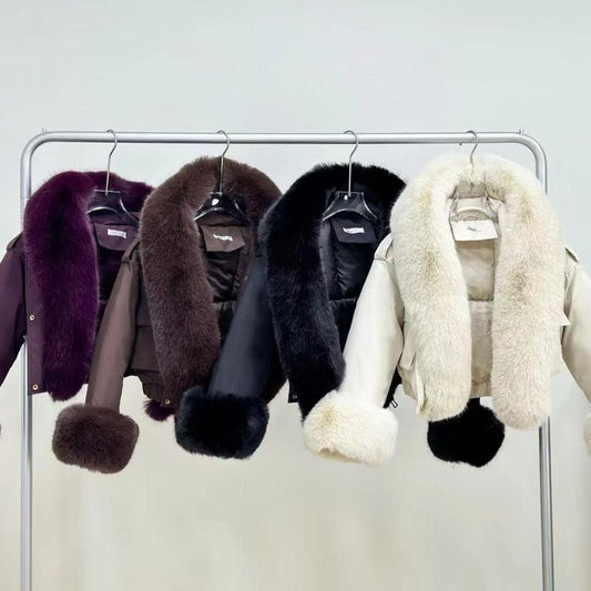 Ginger Ivy: LAVISH faux fur trimmed viral fashion jacket coat