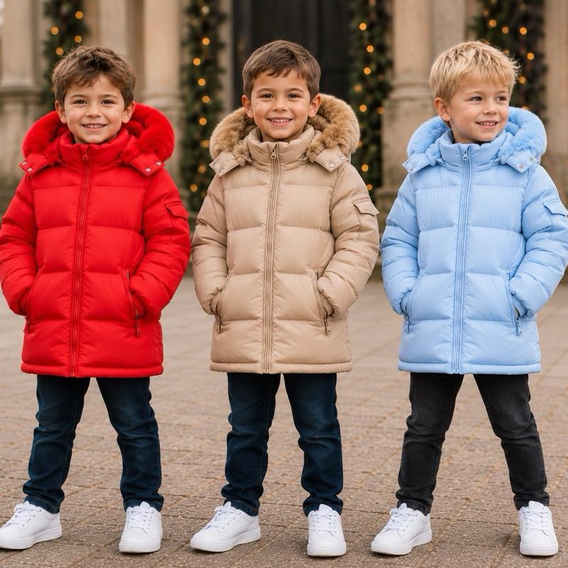 Ginger Ivy: Infinity Faux Fur Hooded Coat unisex for boys or girls age 1-10 years