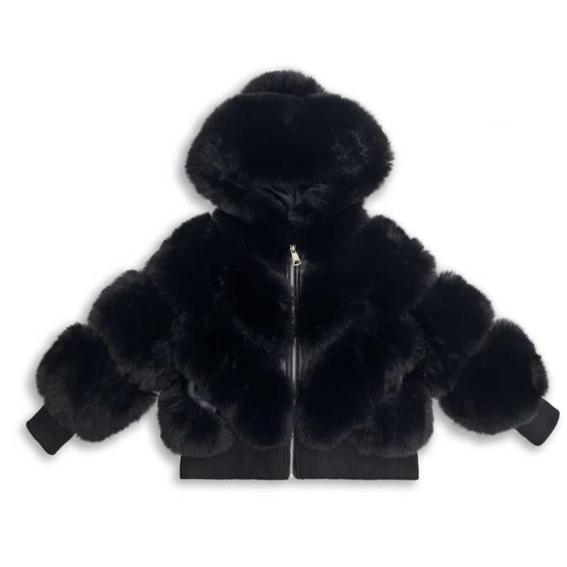 Ginger Ivy: ASPEN faux fur beautiful panelled fashion coat
