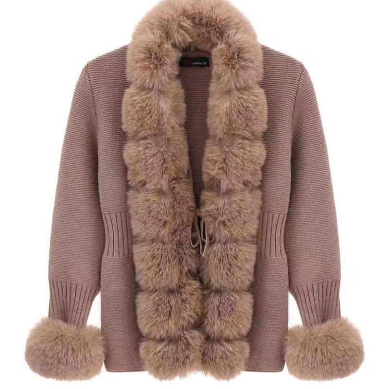 Ginger Ivy: LUXURY Premium CARDIGAN with Detachable Faux Fur for girls 4-14 years