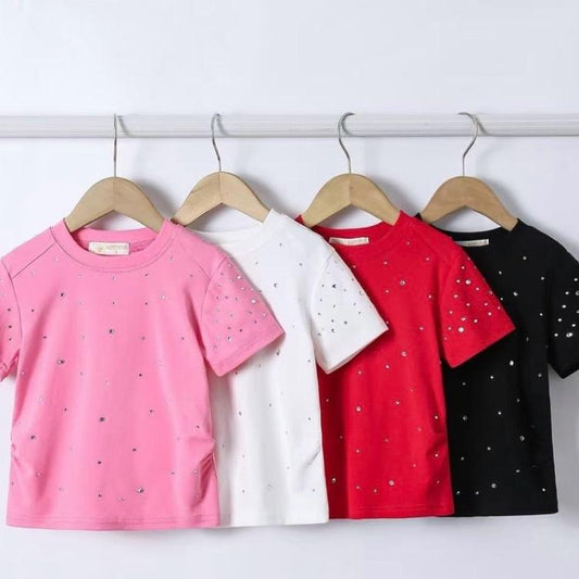 Ginger Ivy Children's Boutique CLAIM two piece outfit in soft seasonal colours for age 1-14 years spring summer vibrant shorts set