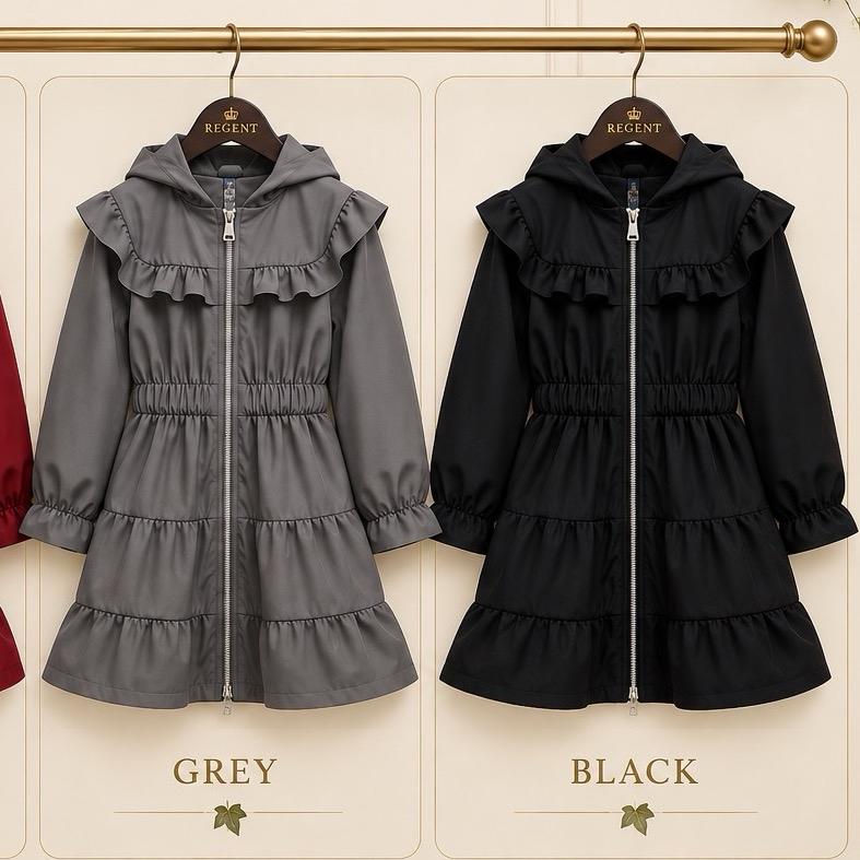 GINGER IVY: REGENT Mac Stylish Hooded lightweight jacket mac for girls