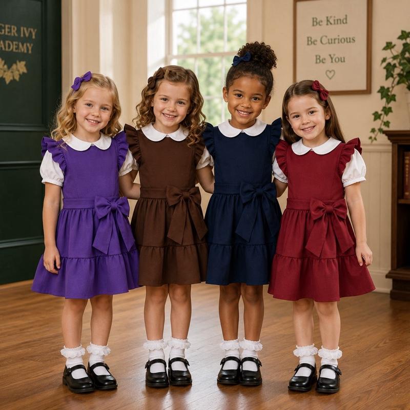 Ginger Ivy:  WINDSOR shirt and dress combination with a bow feature and layer skirt