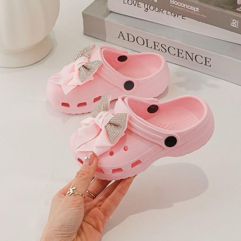 Ginger Ivy BLING BOW shoe with Chunky Sole & Charms for Trendy Everyday Wear Fashionable Practical Shoes