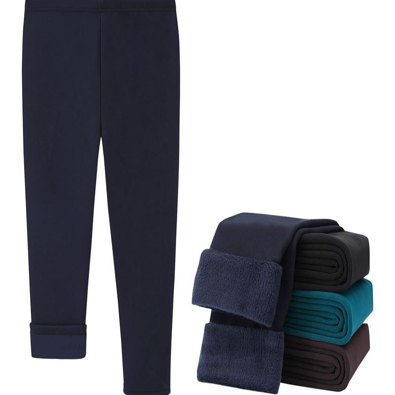 Ginger Ivy: Fleece lining leggings strech fabric size range is 5/6 upto 11/12 years