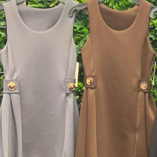 Ginger Ivy ASCOT Feature Side Button Classic Smart School Pinafore Dress for Girls