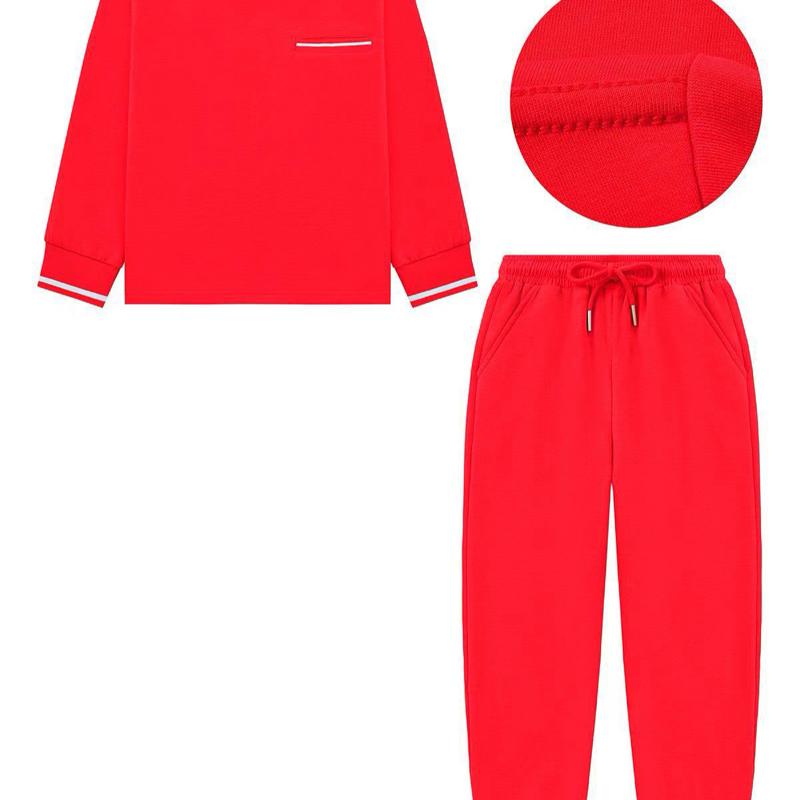 Ginger Ivy OWEN Round Neck Contrasting Feature White Highlight Top & Smart Joggers for Kids