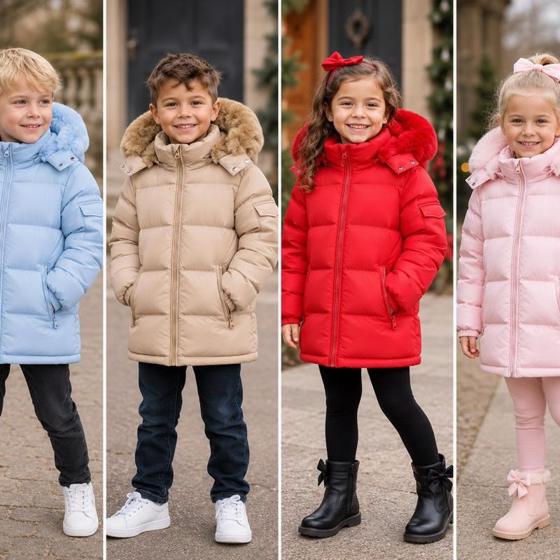 Ginger Ivy: Infinity Faux Fur Hooded Coat unisex for boys or girls age 1-10 years