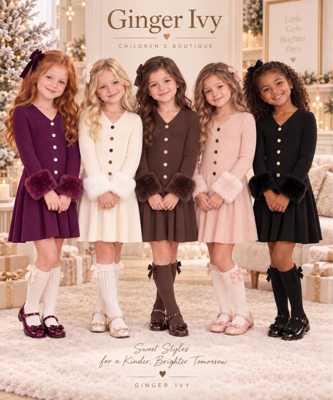 Elodie knitted dress model image - Ginger Ivy