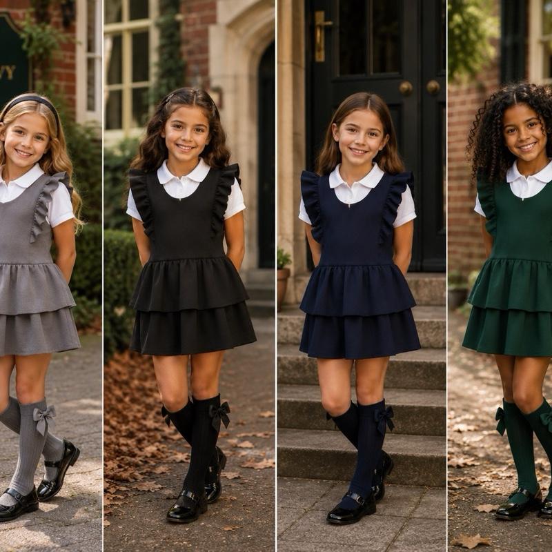 Ginger Ivy ROCHESTER Ruffled Layer Playsuit for School - Stylish and Comfortable Design for Girls