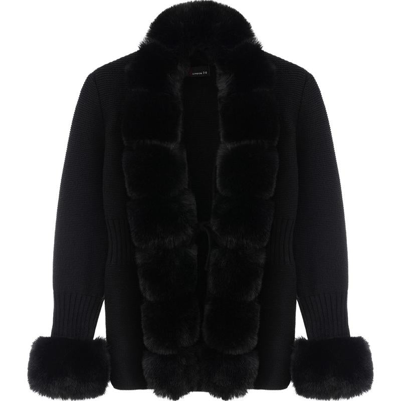 Ginger Ivy: LUXURY Premium CARDIGAN with Detachable Faux Fur for girls 4-14 years
